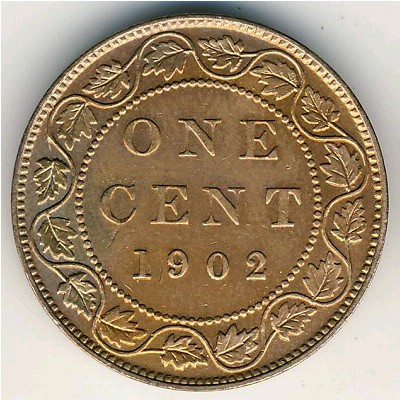 Канада, 1 цент (1902–1910 г.)