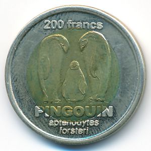 Земля Адели., 200 франков (2011 г.)