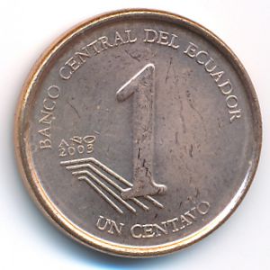 Ecuador, 1 centavo, 2003–2004