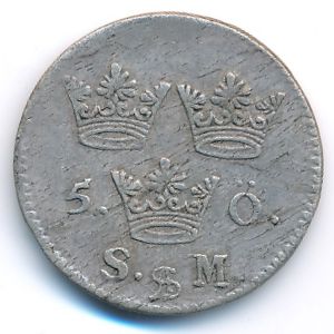 Sweden, 5 ore, 1690–1715