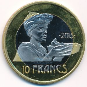 Marie-Galante., 10 francs, 2015