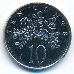 Ямайка, 10 центов (1990 г.)