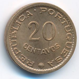 Sao Tome and Principe, 20 centavos, 1971