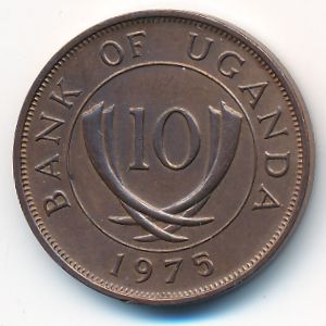 Уганда, 10 центов (1966–1975 г.) Уганда, 10 центов (1966–1975 г.)