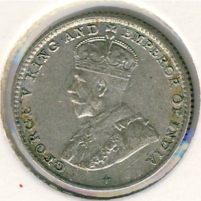 Straits Settlements, 5 cents, 1918–1920 Straits Settlements, 5 cents, 1918–1920
