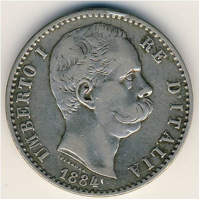Италия, 2 лиры (1881&ndash;1899 г.)