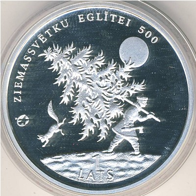 Латвия, 1 лат (2009 г.)