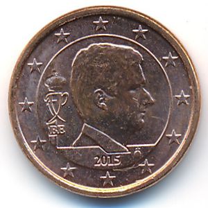 Belgium, 1 euro cent, 2014–2020
