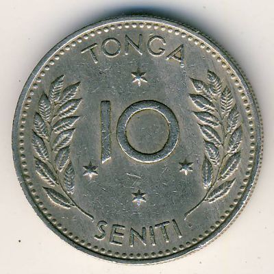 Тонга, 10 сенити (1967 г.) Тонга, 10 сенити (1967 г.)