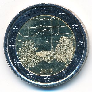 Финляндия, 2 евро (2018 г.)