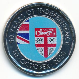 Fiji, 50 cents, 2020