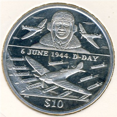 Виргинские острова, 10 долларов (2004 г.)