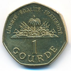 Haiti, 1 gourde, 1995–2013