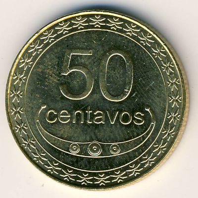 Восточный Тимор, 50 сентаво (2003–2013 г.) Восточный Тимор, 50 сентаво (2003–2013 г.)