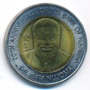 Намибия, 10 долларов (2010 г.) Намибия, 10 долларов (2010 г.)