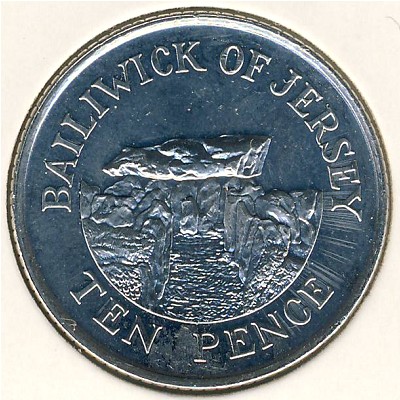 Джерси, 10 пенсов (2002–2012 г.)