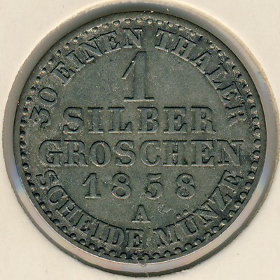 Schwarzburg-Sonderhausen, 1 groschen, 1846–1870 Schwarzburg-Sonderhausen, 1 groschen, 1846–1870