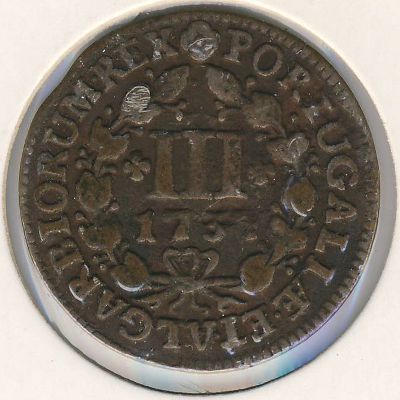 Portugal, 3 reis, 1734–1744 Portugal, 3 reis, 1734–1744