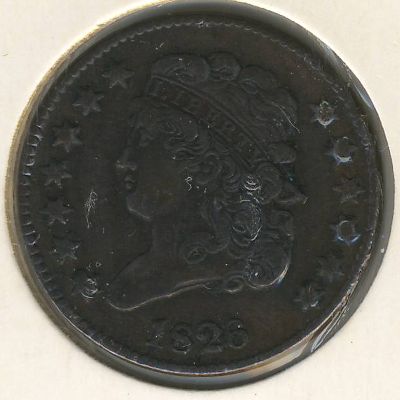 USA, 1/2 cent, 1809–1836