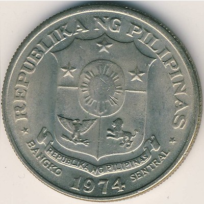 Philippines, 1 piso, 1972–1974