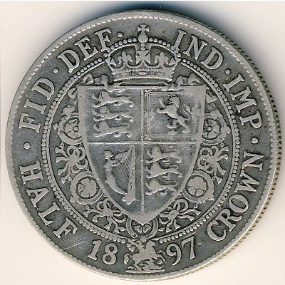 Great Britain, 1/2 crown, 1893–1901