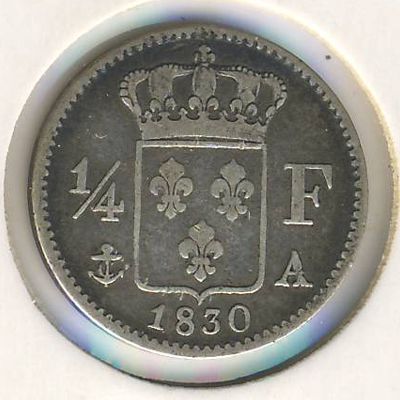 France, 1/4 franc, 1825–1830