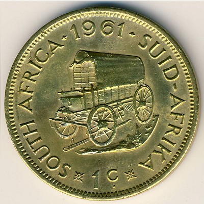 South Africa, 1 cent, 1961–1964 South Africa, 1 cent, 1961–1964