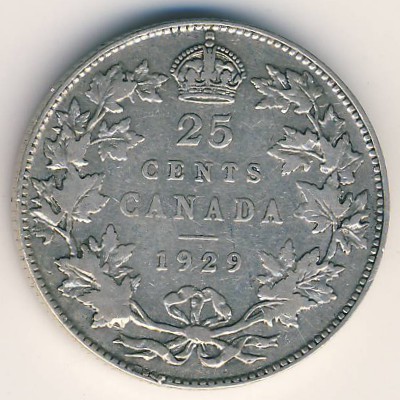 Канада, 25 центов (1920–1936 г.)