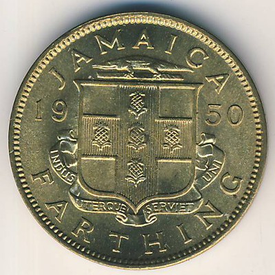 Ямайка, 1 фартинг (1950–1952 г.)
