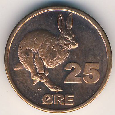 Гренландия., 25 эре (2010 г.) Гренландия., 25 эре (2010 г.)