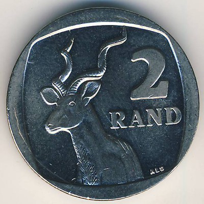 South Africa, 2 rand, 2008
