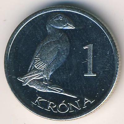 Faeroe Islands., 1 krone, 2011