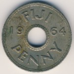 Fiji, 1 пенни, 1964