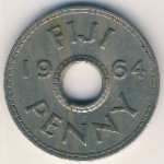 Fiji, 1 пенни, 1964