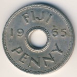 Fiji, 1 пенни, 1965