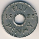 Fiji, 1 пенни, 1965