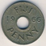 Fiji, 1 пенни, 1966
