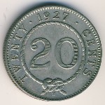 Sarawak, 20 cents, 1927