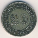 Стрейтс-Сетлментс, 20 центов (1894 г.)