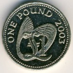 Guernsey, 1 фунт, 2003