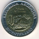 Argentina, 1 песо, 2010