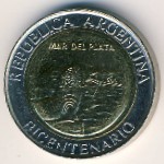 Аргентина, 1 песо (2010 г.)