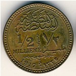 Egypt, 1/2 millieme, 1917