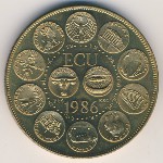 Европа, 1 экю (1986 г.)