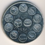 Европа, 1 экю (1986 г.)