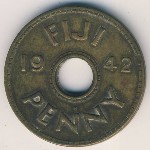 Fiji, 1 пенни, 1942