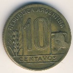 Аргентина, 10 сентаво (1946 г.)