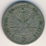 Haiti, 5 сентим, 1905