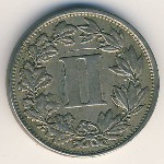 Mexico, 2 centavos, 1882–1883