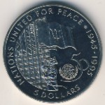 Барбадос, 5 долларов (1995 г.)